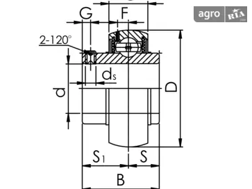 Підшипник UC 310 - фото