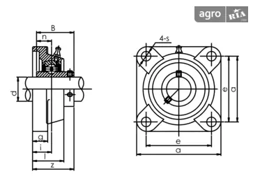 Корпус з підшипником UCF 216 - фото