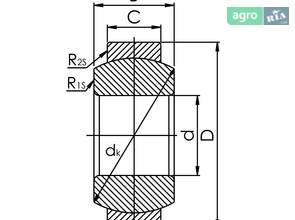 Підшипник GE 25 E