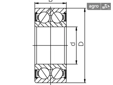 Підшипник 3308 2RS - фото