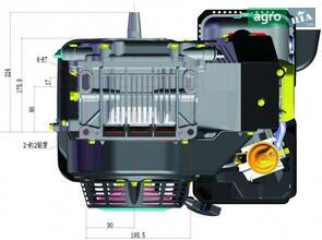 Двигун LIFAN KP460E бензиновий 20 к.с. вал 25.00 мм. – шпонковий.