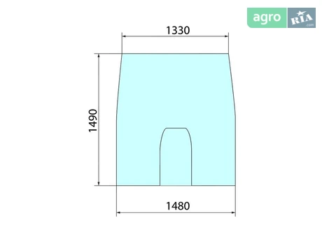 Лобовое стекло R135977 для трактора John Deere - фото