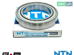 Підшипник кульковий SBX1706 LLX4C4, 6017-2RLD, AH125975, SBX1706