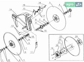 Диск сошника СЗ-3.6 / СЗ-5.4 (з боронованої сталі)