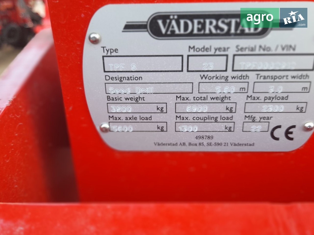 Сеялка Vaderstad Tempo F8 2023 - фото 1