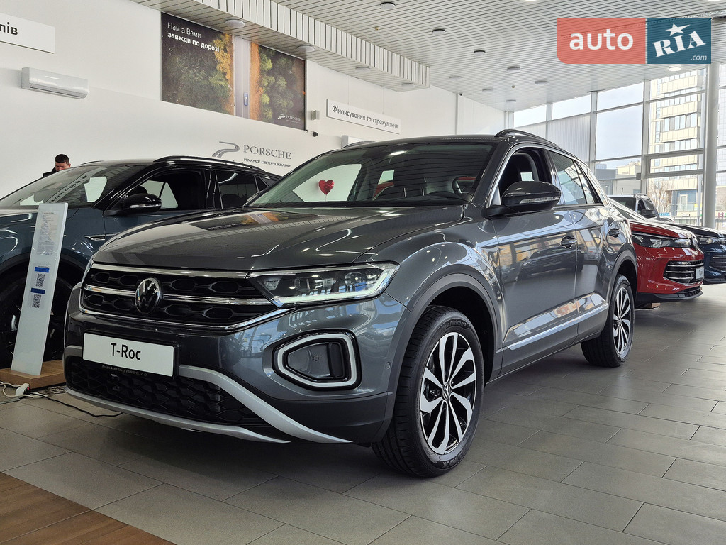 Новый Volkswagen T-Roc 1.4 TSI AT (150 к.с.) Sport 2024 автосалона Автодім Атлант на Дніпровській набережній - фото 1
