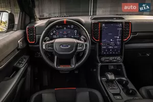 Водійський простір - Новий Ford Ranger Raptor 1 поколение (FL) пікап