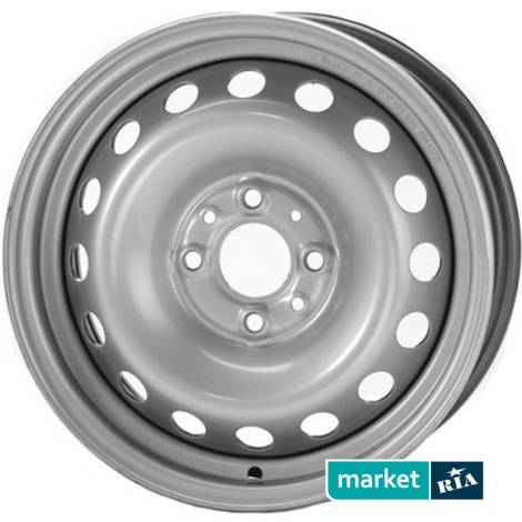 Штампованные (железные) диски  EuroDisk 64E45A (R15 W6 PCD4x114.3 ET45 DIA56.5): фото