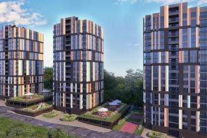 Планування 1-кімнатної квартири в ЖК River City, 51.85 м²