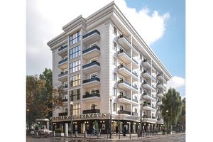 Планировка 1-комнатной квартиры в Апарт-комплекс Platinum Apartments, 44.02 м² Планировка 1-комнатной квартиры в Апарт-комплекс Platinum Apartments, 44.02 м²