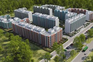 Планировка 3-комнатной квартиры в ЖК Амстердам Клубный, 72.5 м²