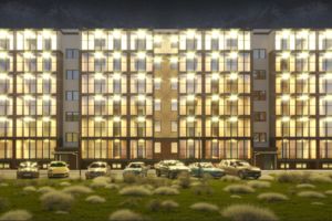 Планировка 1-комнатной квартиры в ЖК Левобережный, 33.4 м²