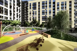 Планування 1-кімнатної квартири в ЖК Комфорт Парк, 57.1 м² Планування 1-кімнатної квартири в ЖК Комфорт Парк, 57.1 м²