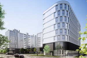 Планування 1-кімнатної квартири в ЖК Kniahynyn-Center, 62.6 м²