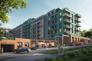 Планировка 1-комнатной квартиры в ЖК Dream Hills, 42.8 м²