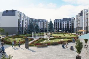 Планування 2-кімнатної квартири в Клубна резиденція O'Club , 44.53 м² Планування 2-кімнатної квартири в Клубна резиденція O'Club , 44.53 м²