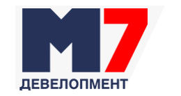 Логотип строительной компании М 7 Девелопмент Логотип строительной компании М 7 Девелопмент