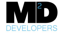 Логотип будівельної компанії M2Developers Логотип будівельної компанії M2Developers