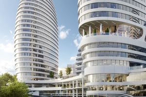 Планировка 2-комнатной квартиры в МФК Intergal City, 66.9 м² Планировка 2-комнатной квартиры в МФК Intergal City, 66.9 м²