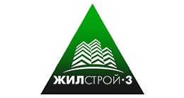 Логотип строительной компании ООО ЖИЛСТРОЙ-3 Логотип строительной компании ООО ЖИЛСТРОЙ-3