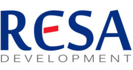 Логотип будівельної компанії RESA development Логотип будівельної компанії RESA development
