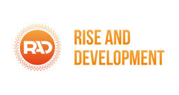 Логотип строительной компании Rise and Development Логотип строительной компании Rise and Development