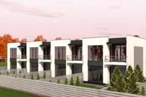 Планировка 2-комнатной квартиры в Таунхаус Stone House Krukovchina, 80 м² Планировка 2-комнатной квартиры в Таунхаус Stone House Krukovchina, 80 м²