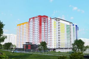 Планировка 3-комнатной квартиры в ЖК Акварель 2, 70.4 м² Планировка 3-комнатной квартиры в ЖК Акварель 2, 70.4 м²
