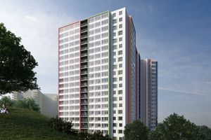 Планировка 1-комнатной квартиры в ЖК Акварель 3, 41.22 м²