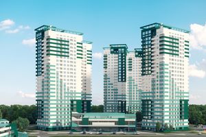 Планування 2-кімнатної квартири в ЖК Альтаїр-3, 70.4 м² Планування 2-кімнатної квартири в ЖК Альтаїр-3, 70.4 м²