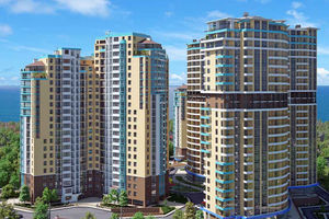 Планування 1-кімнатної квартири в ЖК Aqua Marine, 59.2 м²