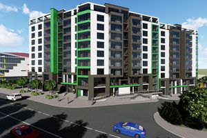 Планировка 1-комнатной квартиры в ЖК Бандери-Нова, 45.75 м²