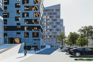 Планування 1-кімнатної квартири в ЖК Central City apartments, 43.08 м²