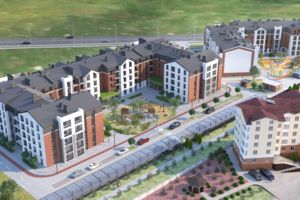Планування 1-кімнатної квартири в ЖК Чайка Люкс, 42.2 м² Планування 1-кімнатної квартири в ЖК Чайка Люкс, 42.2 м²
