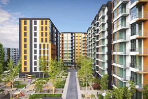 Планировка 2-комнатной квартиры в ЖК Comfort City, 64.45 м² Планировка 2-комнатной квартиры в ЖК Comfort City, 64.45 м²