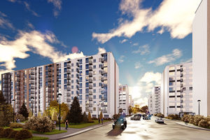 Планировка 1-комнатной квартиры в ЖК Днепровская Брама 2, 48.7 м²