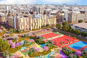 Планировка 3-комнатной квартиры в ЖК Файна Таун, 105.4 м²