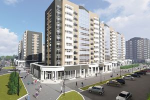 Планировка 2-комнатной квартиры в ЖК Графский, 77.14 м²