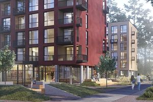 Планування 1-кімнатної квартири в ЖК Грінвуд-3, 35.8 м² Планування 1-кімнатної квартири в ЖК Грінвуд-3, 35.8 м²