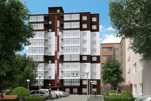 Планировка 1-комнатной квартиры в ЖК Комфорт-Каменец, 44 м² Планировка 1-комнатной квартиры в ЖК Комфорт-Каменец, 44 м²