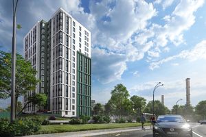 Планування 1-кімнатної квартири в ЖК Lagom, 43.7 м²