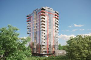Планировка 1-комнатной квартиры в ЖК Набережна вежа, 56.6 м²
