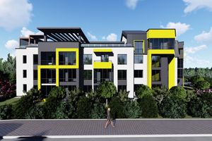 Планування 1-кімнатної квартири в ЖК Нові Байківці, 40.97 м² Планування 1-кімнатної квартири в ЖК Нові Байківці, 40.97 м²