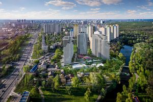 Планування 1-кімнатної квартири в ЖК Паркові Озера 2, 44.5 м²