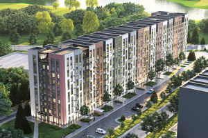 Планировка 1-комнатной квартиры в ЖК Scandia, 70.36 м² Планировка 1-комнатной квартиры в ЖК Scandia, 70.36 м²