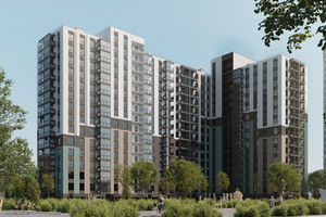 Планировка 3-комнатной квартиры в ЖК Скай Сити Плюс, 96.3 м²