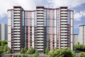Планування 1-кімнатної квартири в ЖК Варшавський мікрорайон, 8 черга, 39.5 м² Планування 1-кімнатної квартири в ЖК Варшавський мікрорайон, 8 черга, 39.5 м²