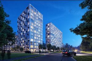 Планування 1-кімнатної квартири в ЖК Вертикаль, 43 м²