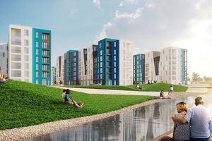 Планування 1-кімнатної квартири в ЖК Vlasna, 58.2 м² Планування 1-кімнатної квартири в ЖК Vlasna, 58.2 м²