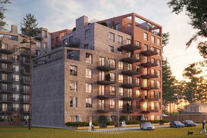 Планування 1-кімнатної квартири в ЖК Ютландія 2, 41.59 м² Планування 1-кімнатної квартири в ЖК Ютландія 2, 41.59 м²